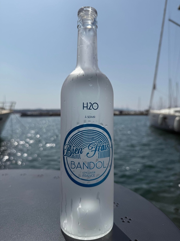 Carafe blanche givrée « Bien Frais » 75cl
