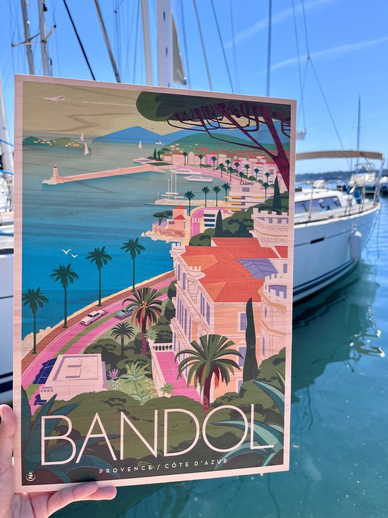 Affiche Bandol - Bois