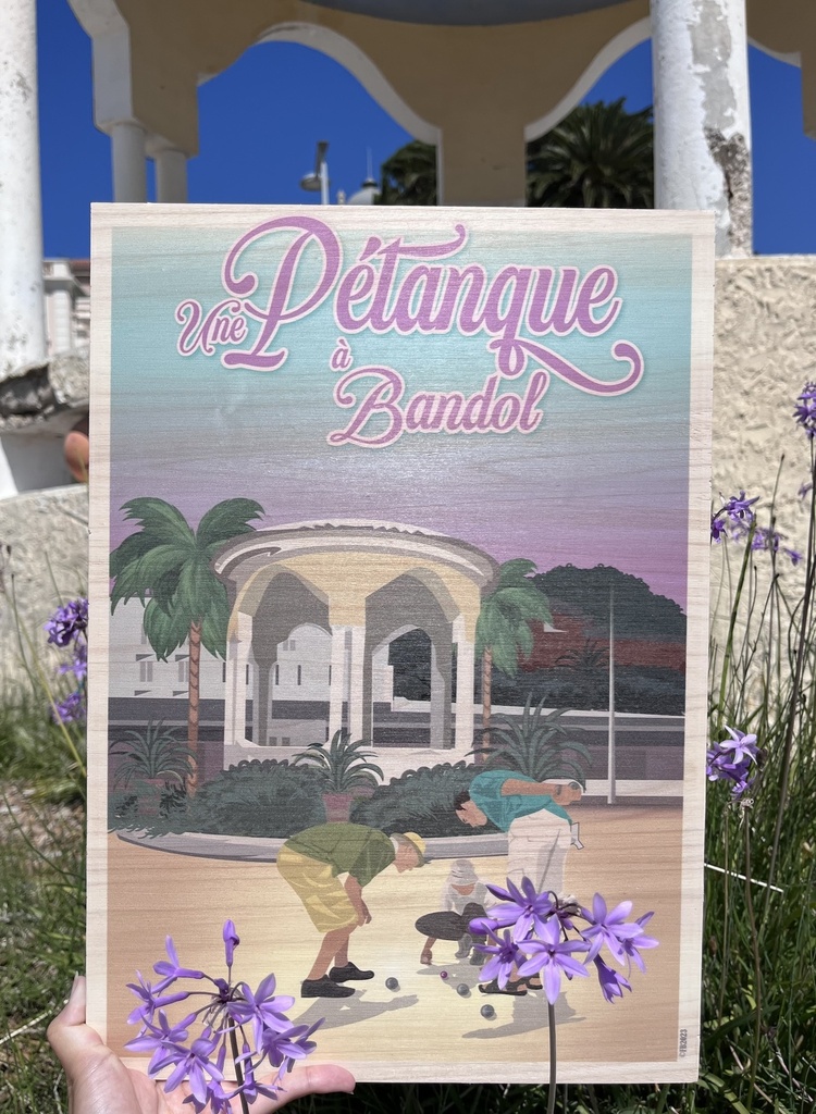 Affiche Bandol - Bois