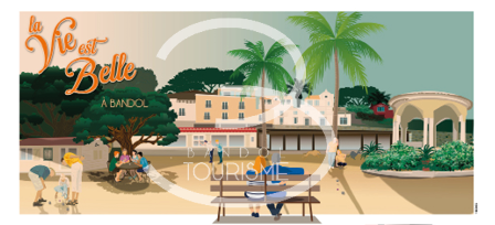 Affiches panoramiques Bandol Tourisme